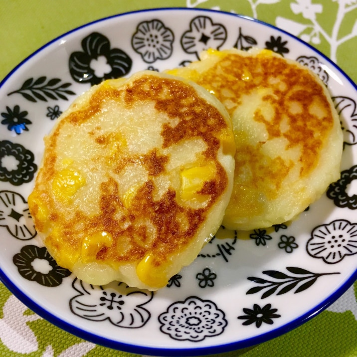 コーン缶とじゃがいもで!コーンいも餅